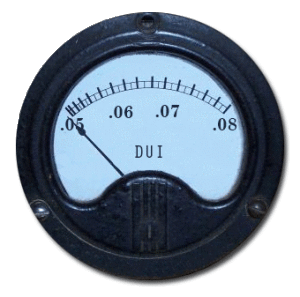 DUI Scale from .05 to .08