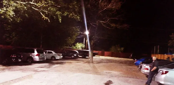 Bar's parking lot after an operation 10 operations, 457 people home safely,