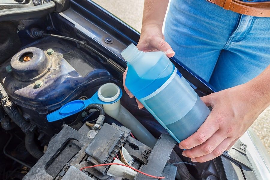 Windshield Washer Fluid can detect alcohol